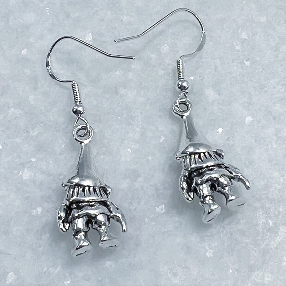 Gnome Sterling Silver Earrings New - Picture 4 of 7